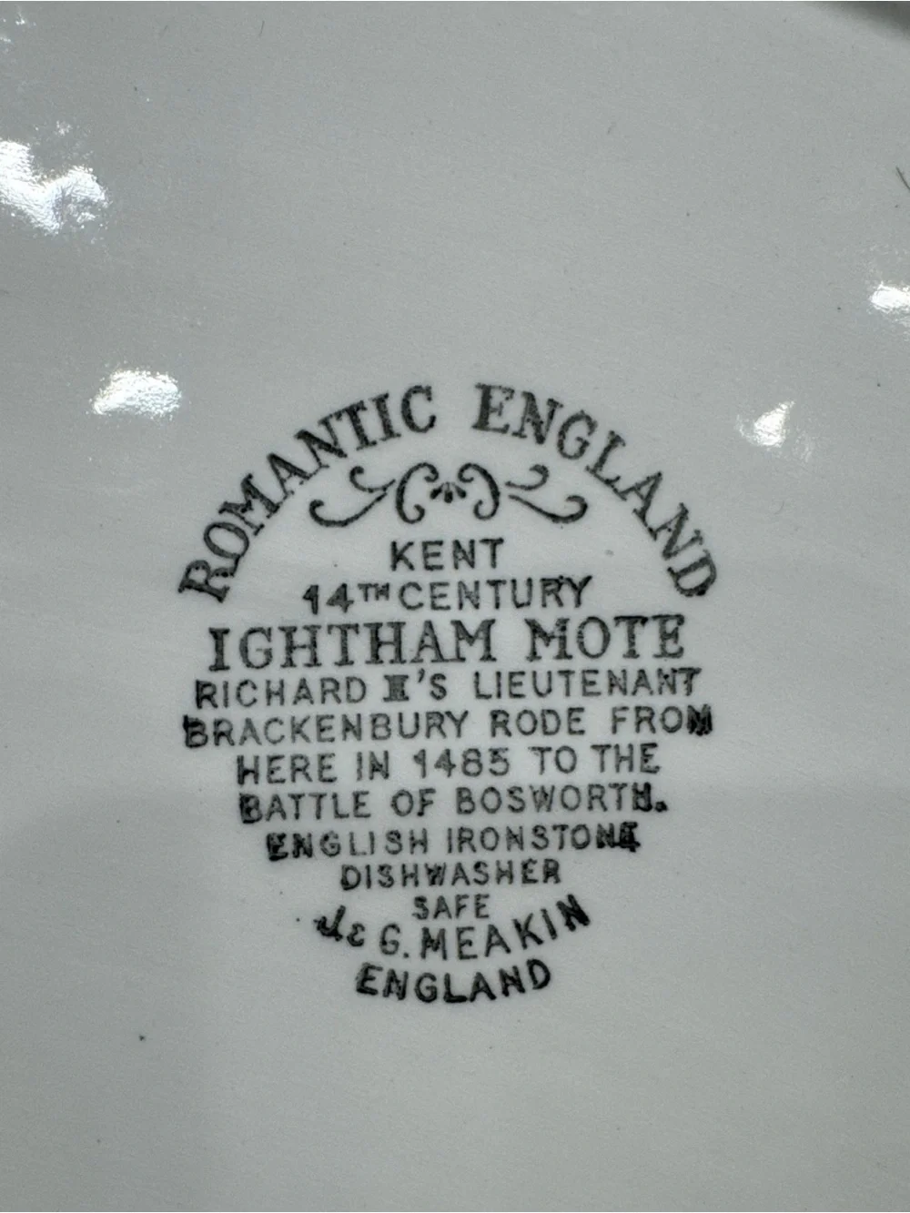 Vintage J&G Meakin 12” Serving Platter - Rustic Country Design